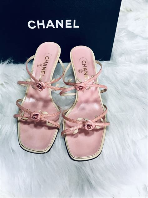 chanel pink mule high heel|Chanel pumps heels.